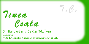 timea csala business card